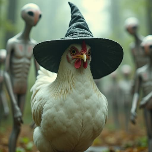 rodeado por extraterrestres