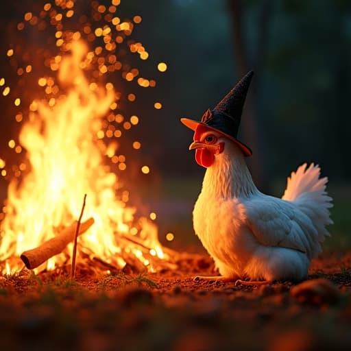El fuego de hoguera iluminaba la noche. Feliz San Juan