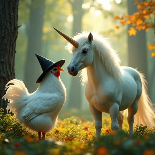 en el bosque se encuntra un unicornio