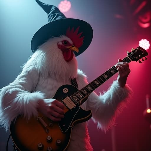 Toca la guitarra como si fuera una autentica rockera
