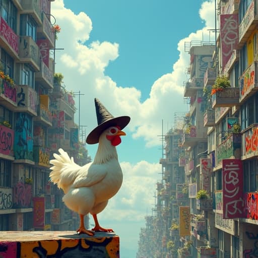 A cidade das nuvens é puro grafite